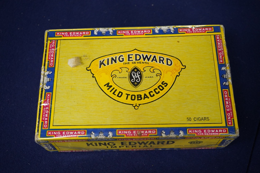 A sealed box of King Edward VII cigars